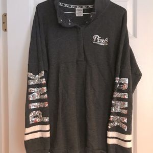 Pink Sequin Long Sleeve